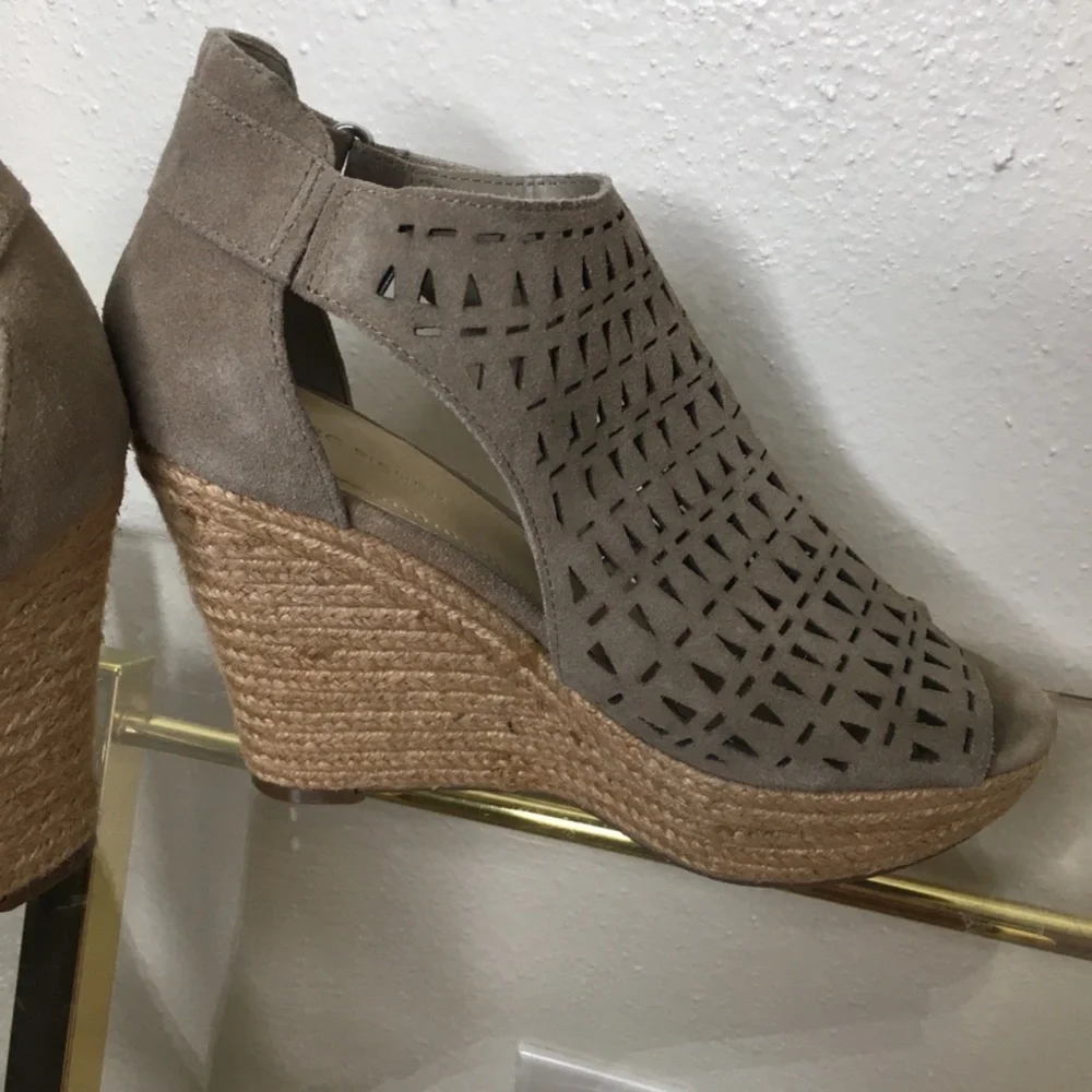 Marc Fisher Helina Platform Espadrille Wedge Sandals 8